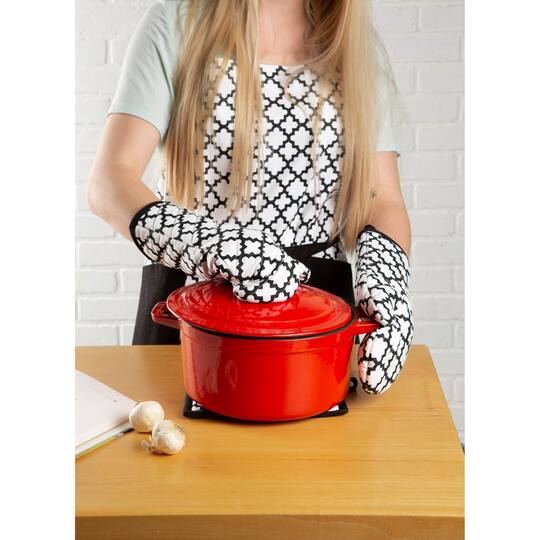 DII® Lattice Print 2-Pocket Apron
